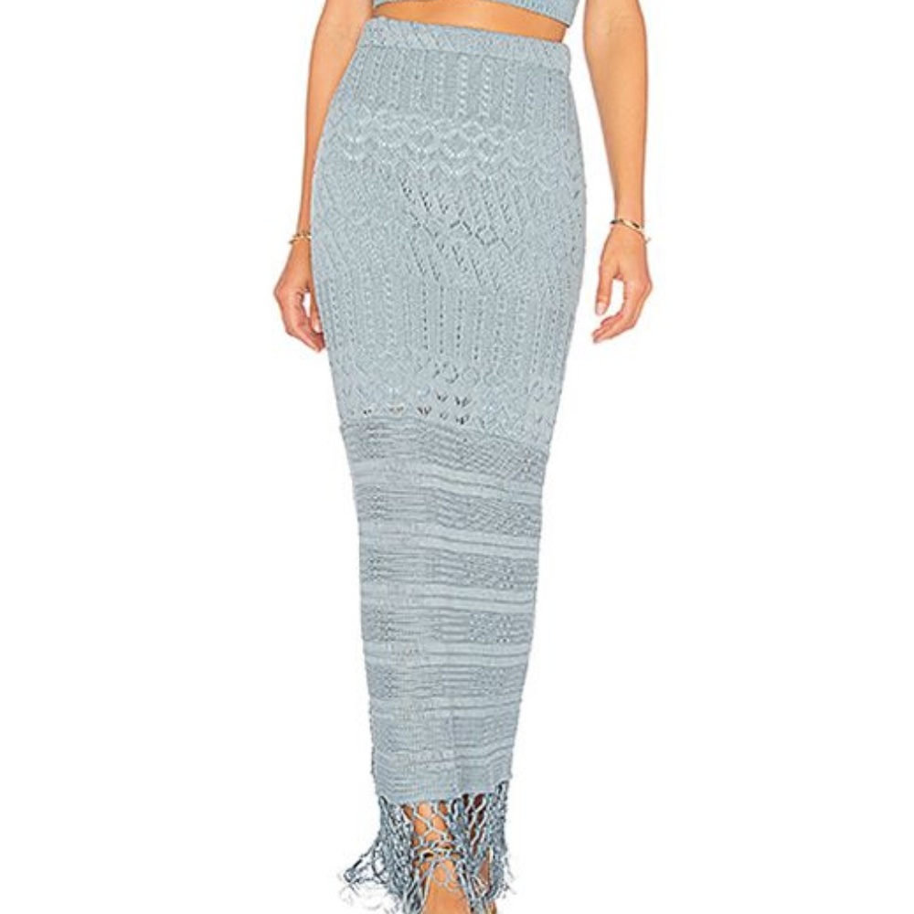 House of Harlow x Revolve Sandra Skirt, Blue XS